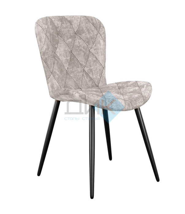 Стул DikLine 303 M02 бежевый, ножки черные Стул DikLine 303 M02 бежевый, ножки черные