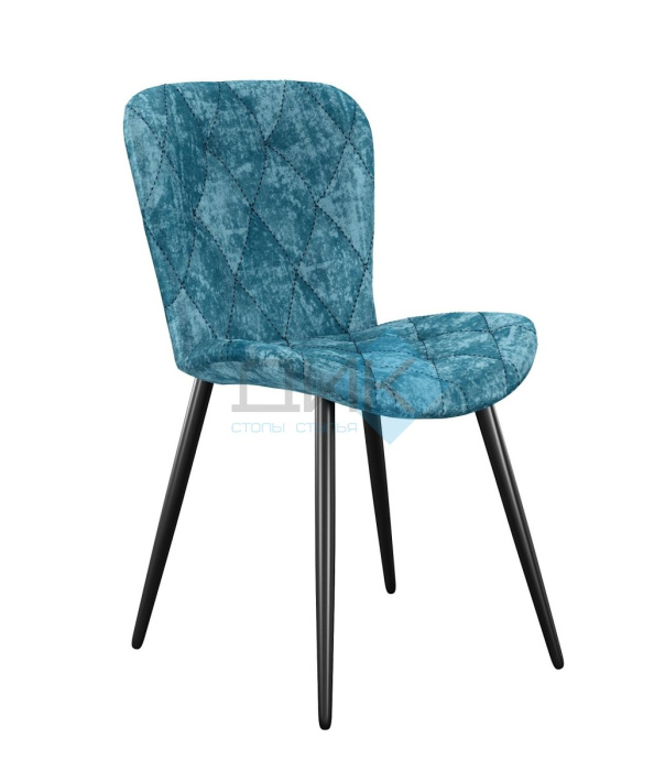Стул DikLine 303 M19 бирюза, ножки черные Стул DikLine 303 M19 бирюза, ножки черные