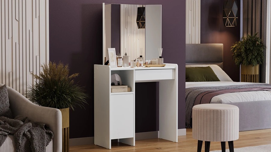 Стол туалетный «Дарси» Тип 1 Белый Стол туалетный «Дарси» Тип 1 Белый