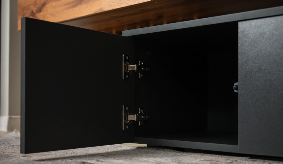 Стенка "Риана" 2,50 м Антрацит / Дуб вотан