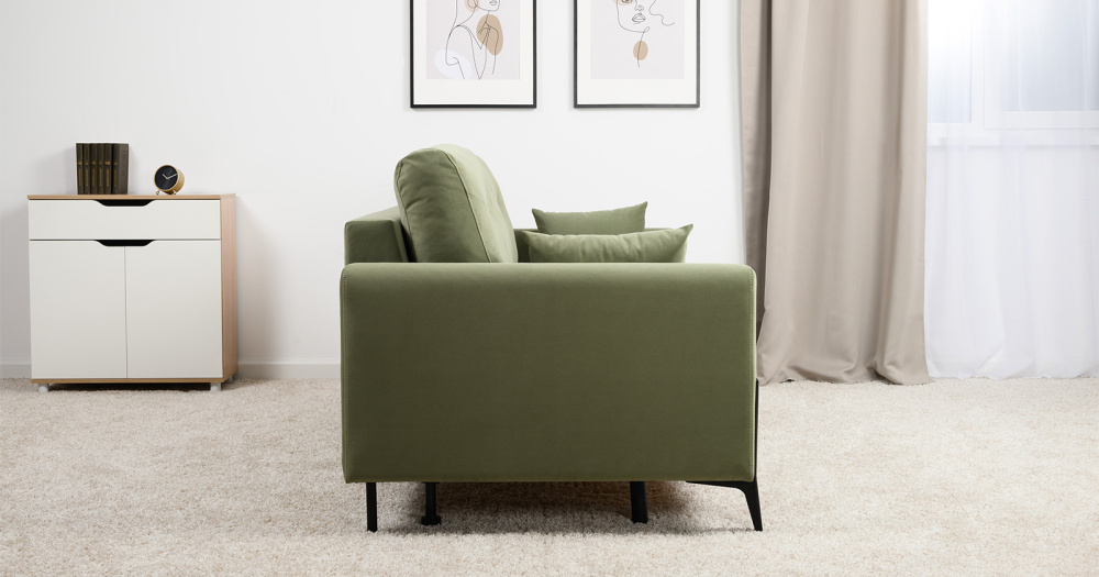 Диван "Барселона" ТД 672 Diagonal 694 (оливковый)