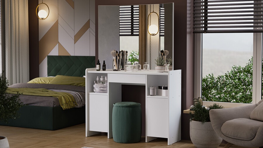 Стол туалетный «Дарси» Тип 2 Белый Стол туалетный «Дарси» Тип 2 Белый