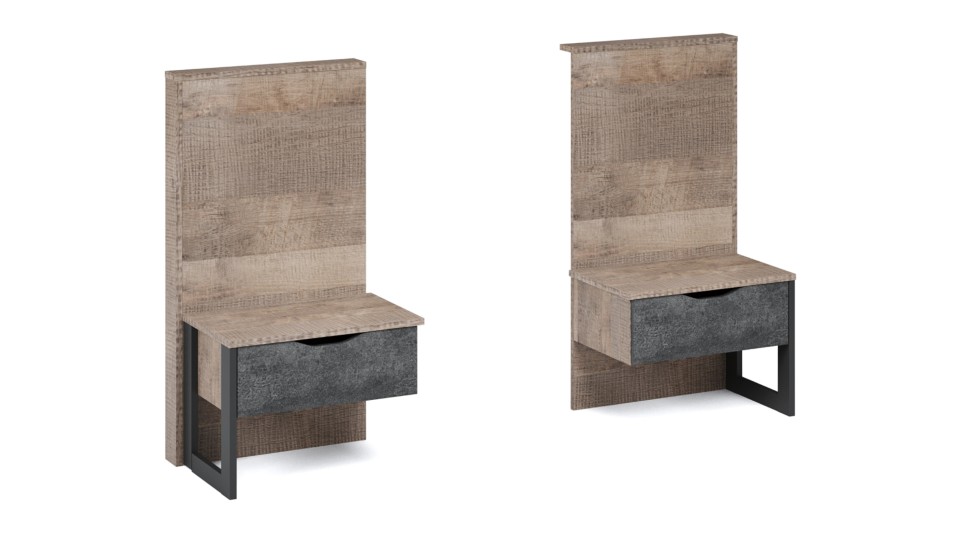 Тумба прикроватная ЛВ/ПР 2шт "Стокгольм" Тумба прикроватная ЛВ/ПР 2шт "Стокгольм"