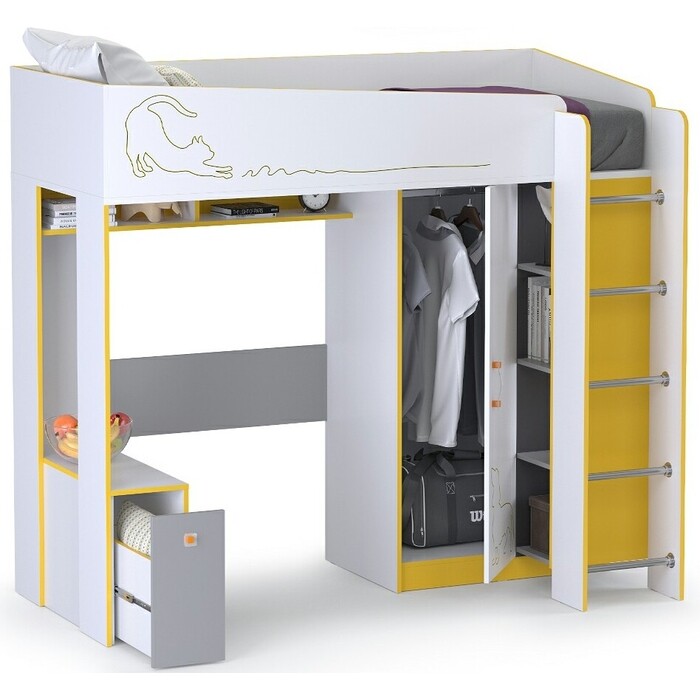 Кровать-чердак "Альфа" 11.20