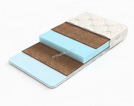 Матрас Optima Hard Cocos 120Х195 с чехлом Cotton-Double Матрас Optima Hard Cocos 120Х195 с чехлом Cotton-Double