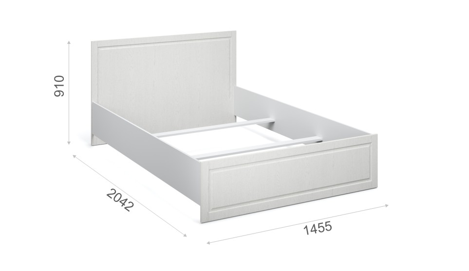 Кровать 140 без ПМ "Лацио" без ламелей