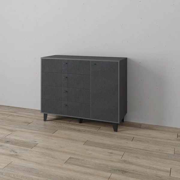 Комод Катрин - 13 Графит/Гранит лофт Комод Катрин - 13 Графит/Гранит лофт