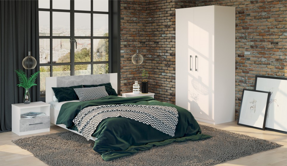 Спальня "Аврора" Белый Спальня "Аврора" Белый