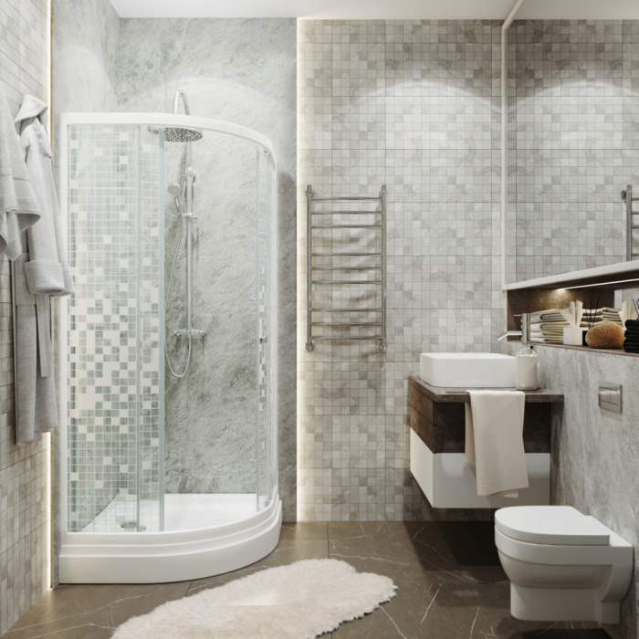 Душевое ограждение TRITON Стандарт А 1000Х1000Х2050 Мозаика