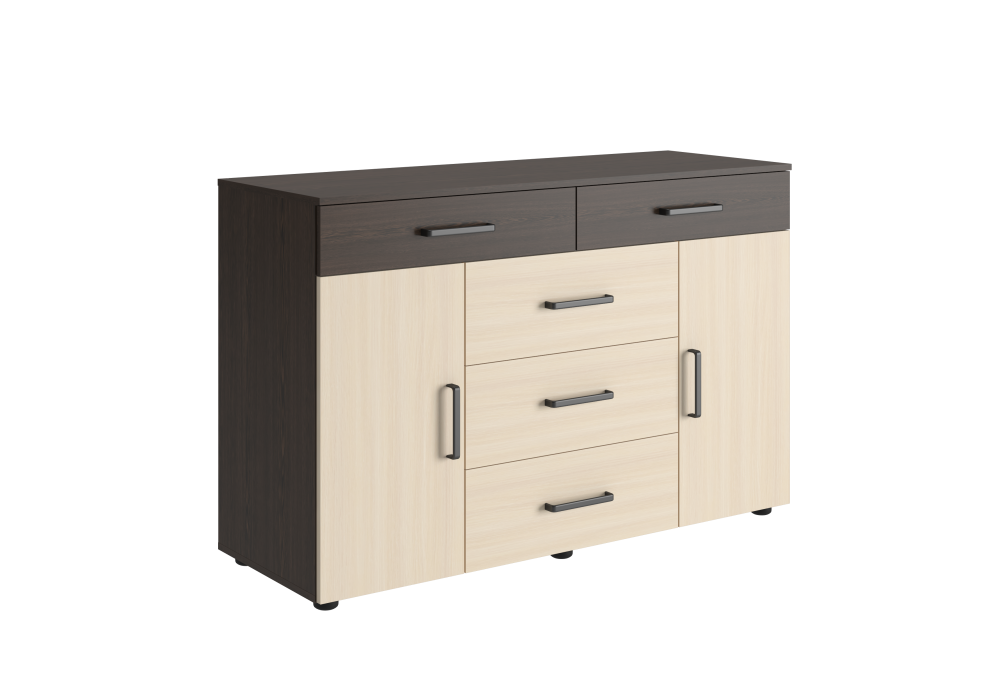 Комод "Вега" 5 ящиков + 2 створки К-03 Комод "Вега" 5 ящиков + 2 створки К-03