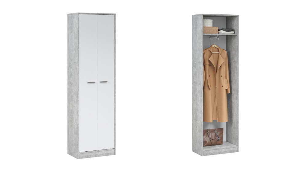 Шкаф 2-х створчатый "Интер" Шкаф 2-х створчатый "Интер"