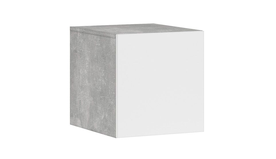 Антресоль "Чикаго" 1 дверь Белый / Ателье светлый Антресоль "Чикаго" 1 дверь Белый / Ателье светлый