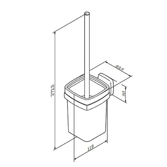 Ершик для унитаза AM.PM Gem A9033400