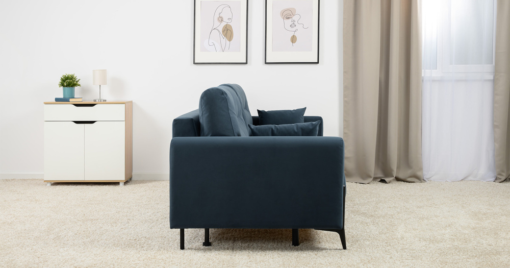 Диван "Барселона" ТД 674 Diagonal 999 (синий)