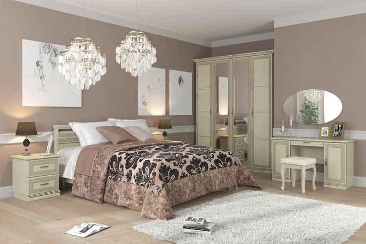 Спальный гарнитур "Адажио" 1 Спальный гарнитур "Адажио" 1