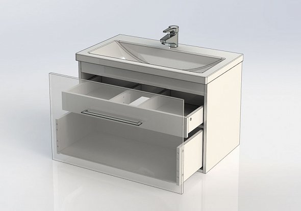 Тумба с раковиной AQUANET "Порто-80"