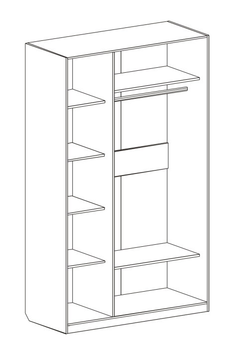 Шкаф трехдверный "Николь"