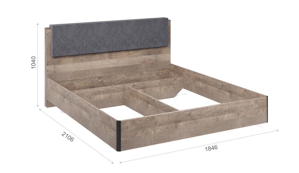 Кровать МИ 180 без ламелей "Стокгольм"