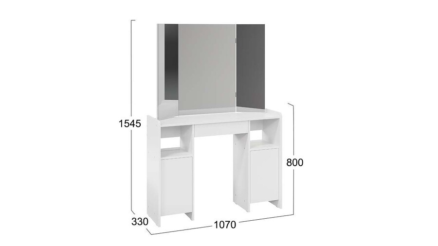 Стол туалетный «Дарси» Тип 2 Белый