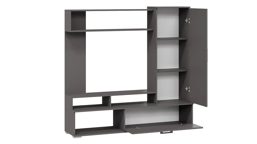 Стенка «Сиена» Графит Серый