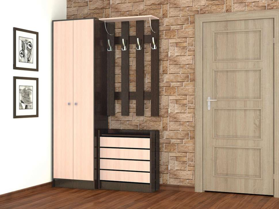 Прихожая "Ямайка" Комплект 2 Венге Прихожая "Ямайка" Комплект 2 Венге