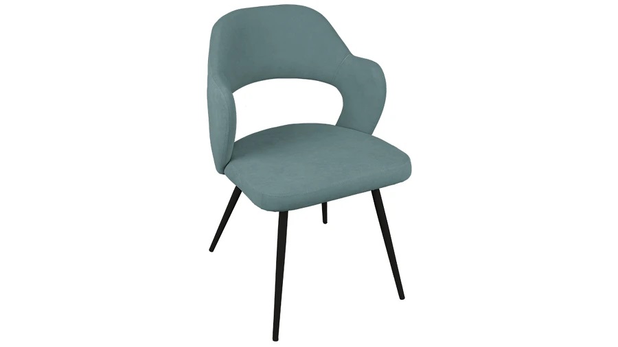 Стул «Сиэтл» Черный муар, Велюр DREAM Mint (бирюзовый) Стул «Сиэтл» Черный муар, Велюр DREAM Mint (бирюзовый)