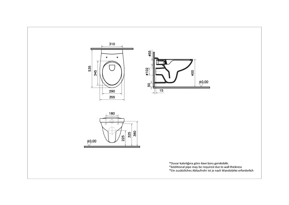 Унитаз подвесной Vitra S10 SpinFlush, безободковый