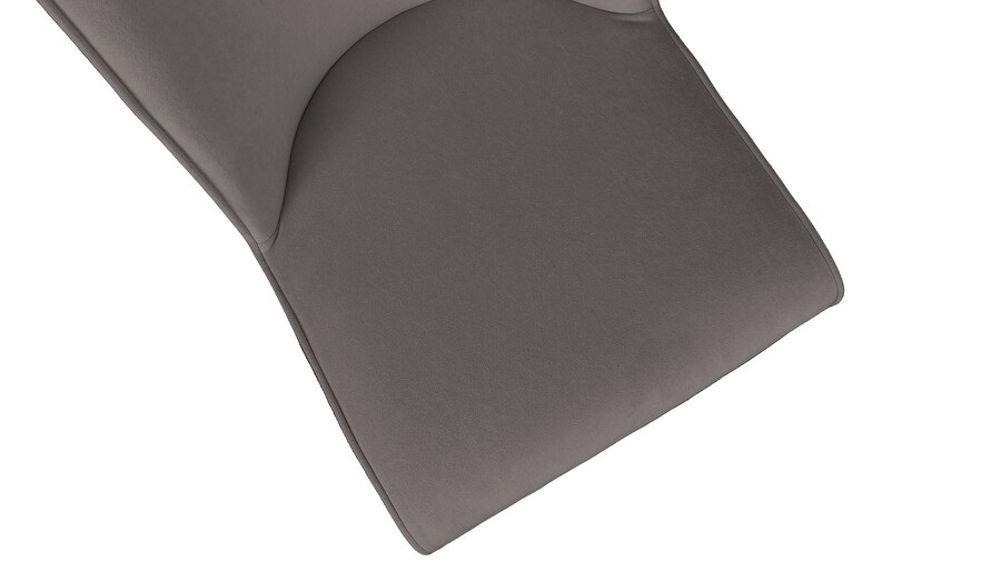 Стул «Шарли» Черный муар, Микровелюр BRENDY Latte