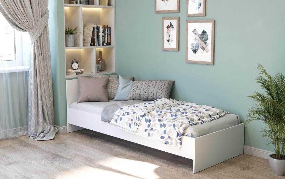 Кровать "Лайт" КР-001 (прямоугольный щиток) 840мм Кровать "Лайт" КР-001 (прямоугольный щиток) 840мм