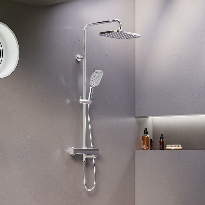 Душевая система Damixa Gala 953810000 с термостатом Хром Душевая система Damixa Gala 953810000 с термостатом Хром