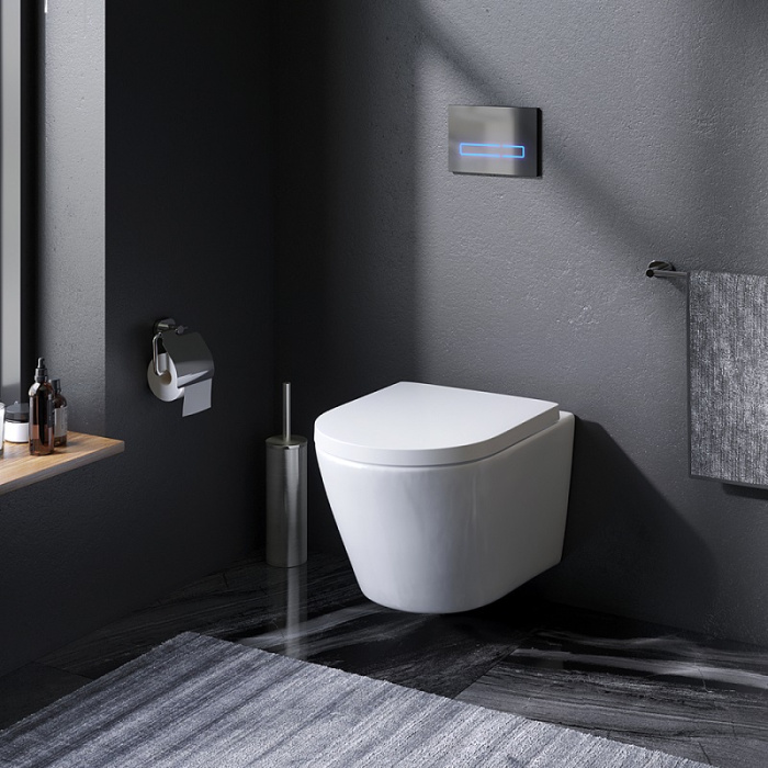 Унитаз подвесной AM.PM Sense C741701SC с сиденьем безободковый Унитаз подвесной AM.PM Sense C741701SC с сиденьем безободковый