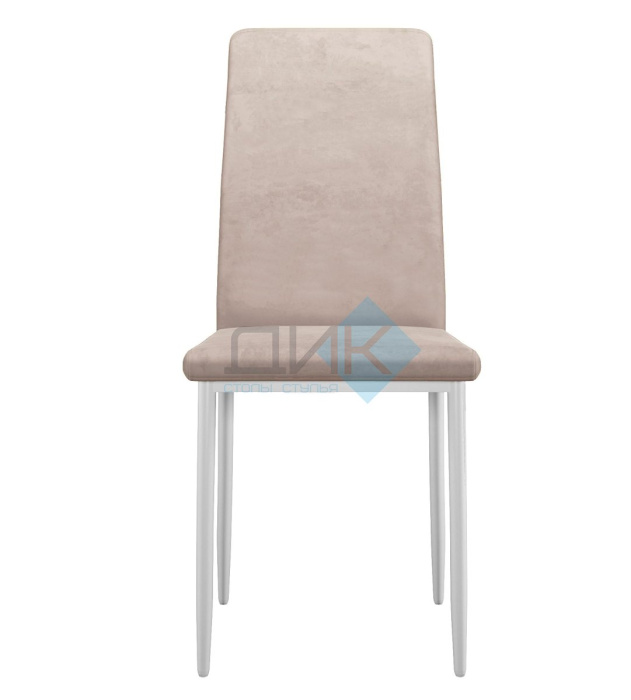 Стул DikLine 272 B03 BEIGE, ножки белые