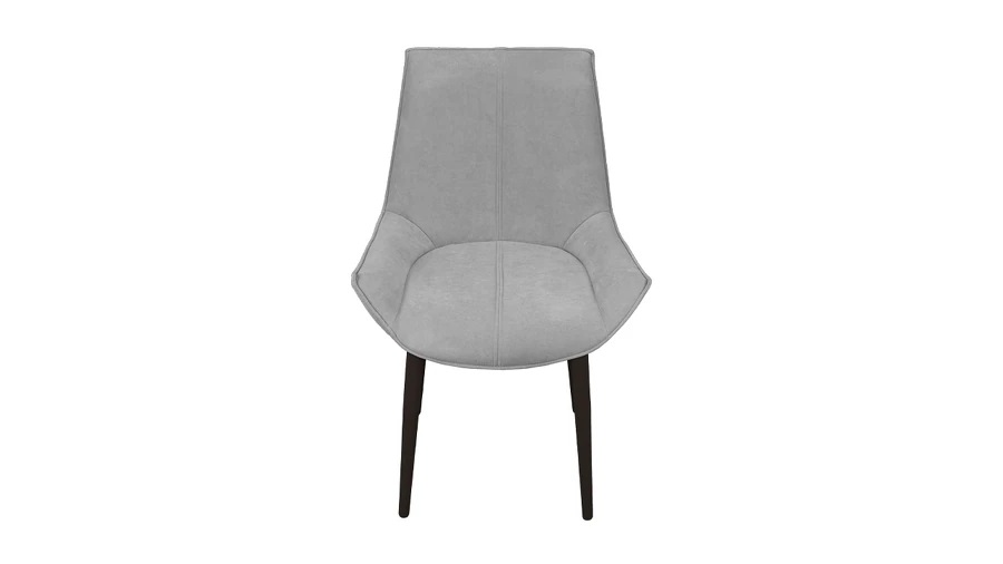 Стул «Торрес» Черный муар, Велюр Megen 24 (серый)