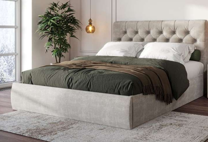 Кровать с подъемным механизмом «Беатриче» со стразами 160*200 Кровать с подъемным механизмом «Беатриче» со стразами 160*200