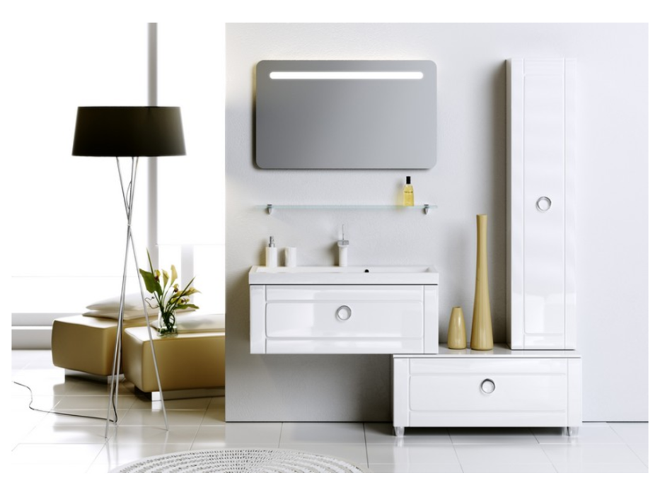 Тумба подвесная с раковиной AQWELLA "Инфинити-100"