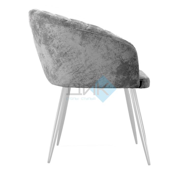 Стул DikLine 441 M13 светло-серый, ножки белые