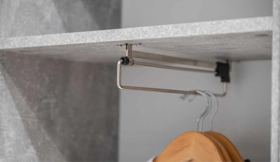 Стенка "Орфей" Белый / Ателье светлый