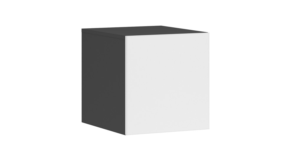 Антресоль "Чикаго" 1 дверь Белый / Антрацит Антресоль "Чикаго" 1 дверь Белый / Антрацит