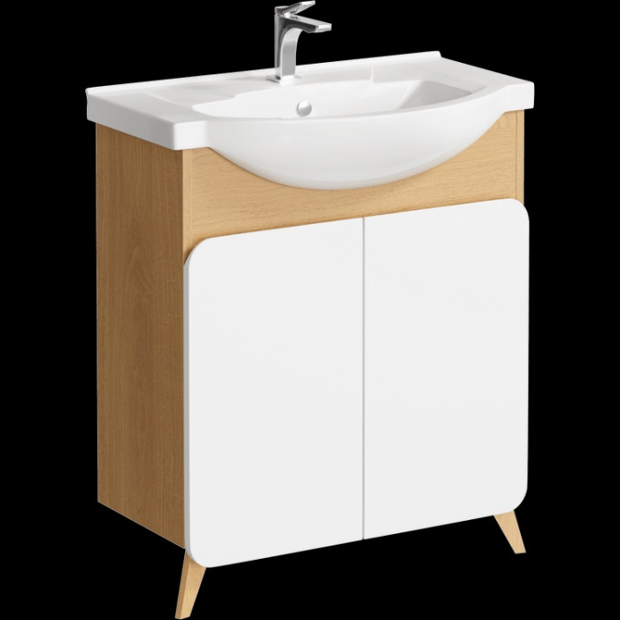 Тумба напольная с раковиной Aqwella "Basic 75" Тумба напольная с раковиной Aqwella "Basic 75"