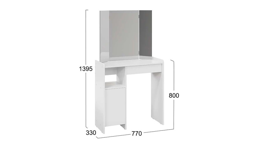 Стол туалетный «Дарси» Тип 1 Белый
