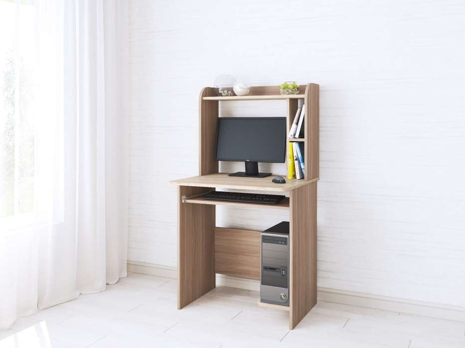 Компьютерный стол "Гретта-1" Ясень шимо/Дуб сонома Компьютерный стол "Гретта-1" Ясень шимо/Дуб сонома