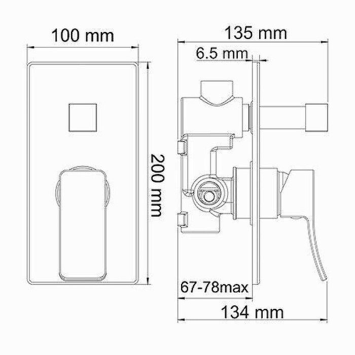 Смеситель для душа WasserKRAFT "Aller" 10641