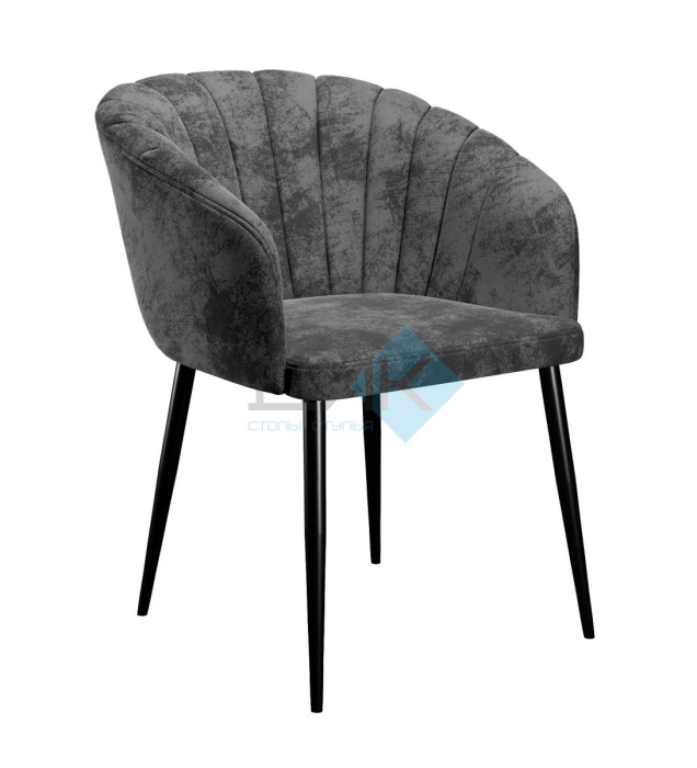 Стул DikLine 441 M14 серый, ножки черные Стул DikLine 441 M14 серый, ножки черные