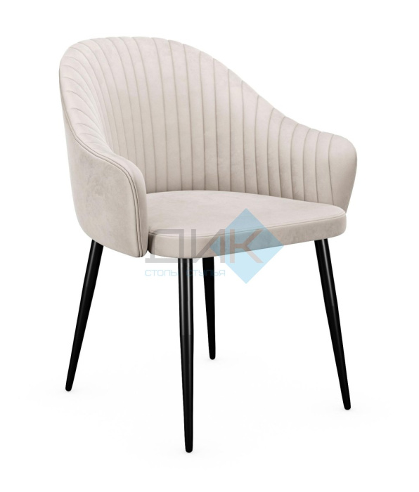 Стул DikLine 440 C103 крем, ножки черные Стул DikLine 440 C103 крем, ножки черные