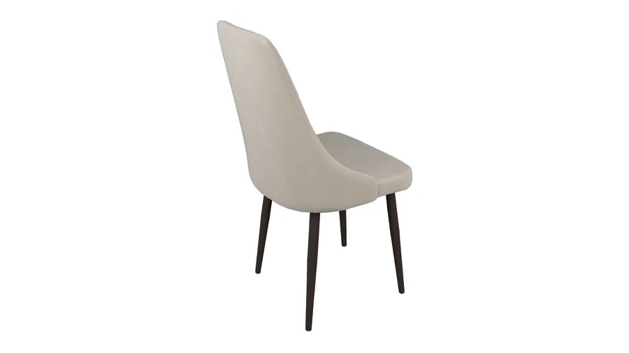 Стул «Данте» Черный муар, Велюр DREAM Beige (бежевый)