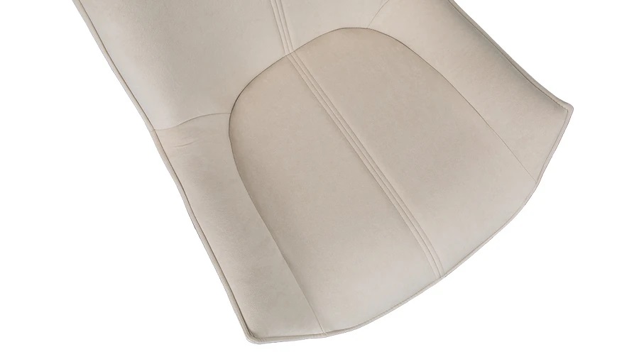 Стул «Торрес» Черный муар, Велюр Megen 6 (бежевый)