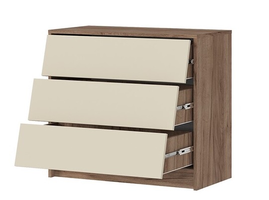 Комод 800 Рейн КМ 02 Кашемир/Дуб крафт табачный