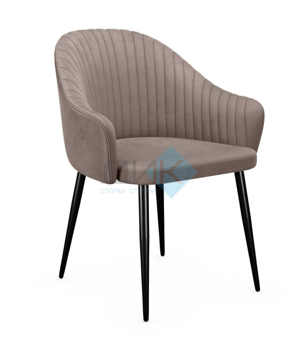 Стул DikLine 440 C43 капучино, ножки черные Стул DikLine 440 C43 капучино, ножки черные