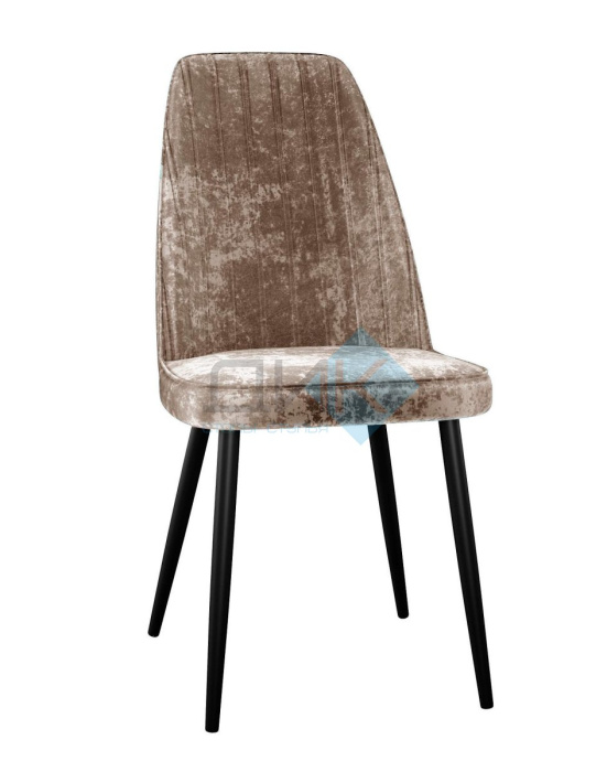 Стул DikLine 326 микровелюр M05 шоколад, ножки черные Стул DikLine 326 микровелюр M05 шоколад, ножки черные