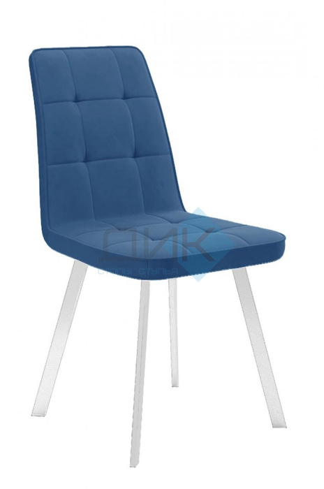 Стул DikLine 207 B8 BLUE (ножки белые) Стул DikLine 207 B8 BLUE (ножки белые)